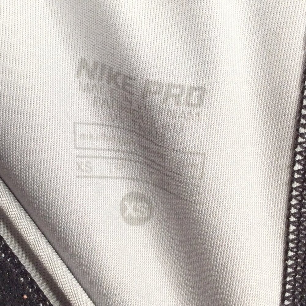Nike Pro Cool Tracer Capris Womens Size XS Black White Training Leggings Workout - Picture 12 of 13